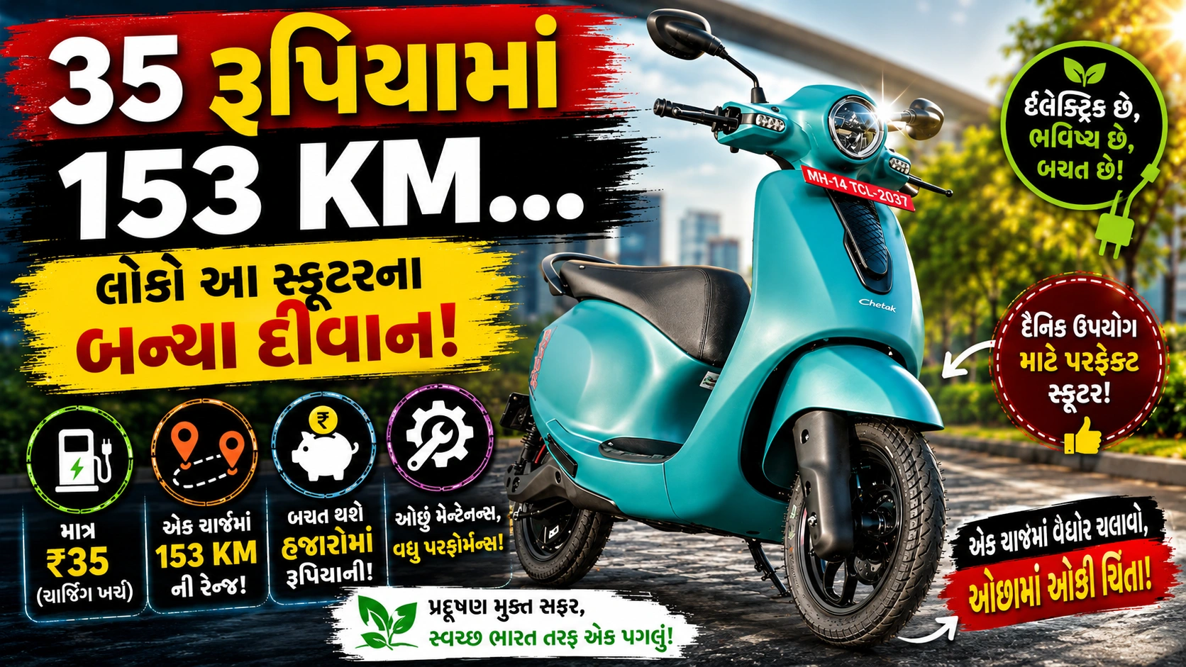 Bajaj Chetak ઇલેક્ટ્રિક સ્કૂટર, જેના જુલાઈ 2026માં વેચાણમાં 307 ટકાનો વધારો નોંધાયો