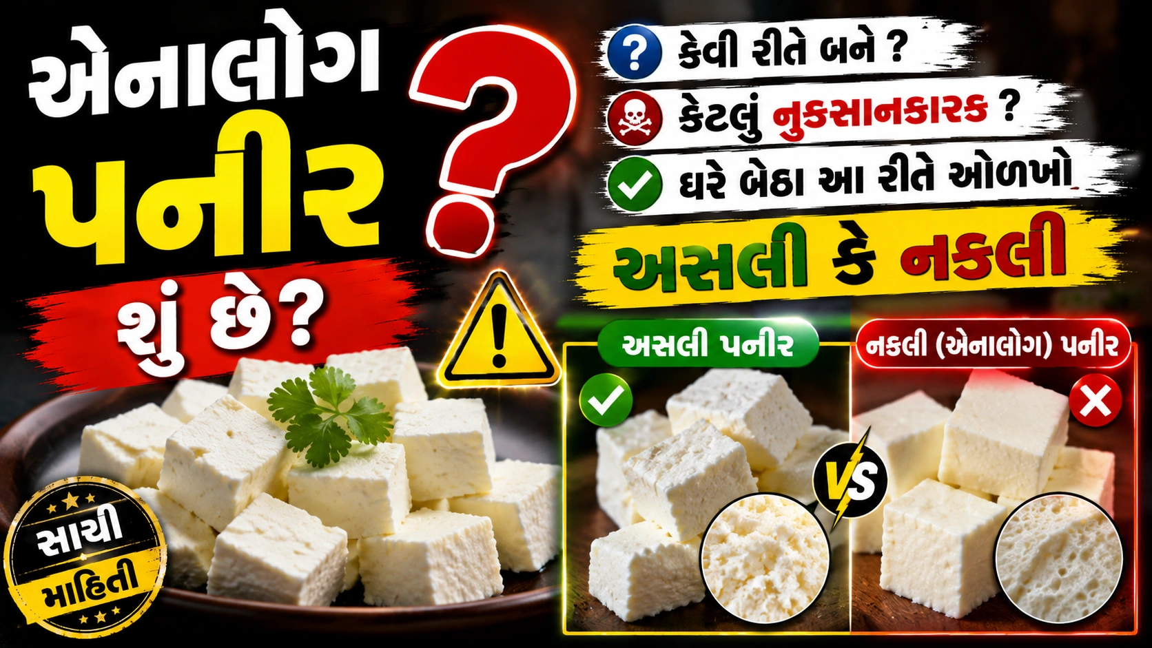 એનાલોગ પનીર, ચીઝ અને બટર શું છે?
